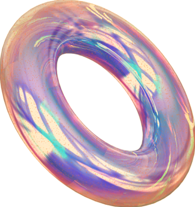 Iridescent dBot ring form